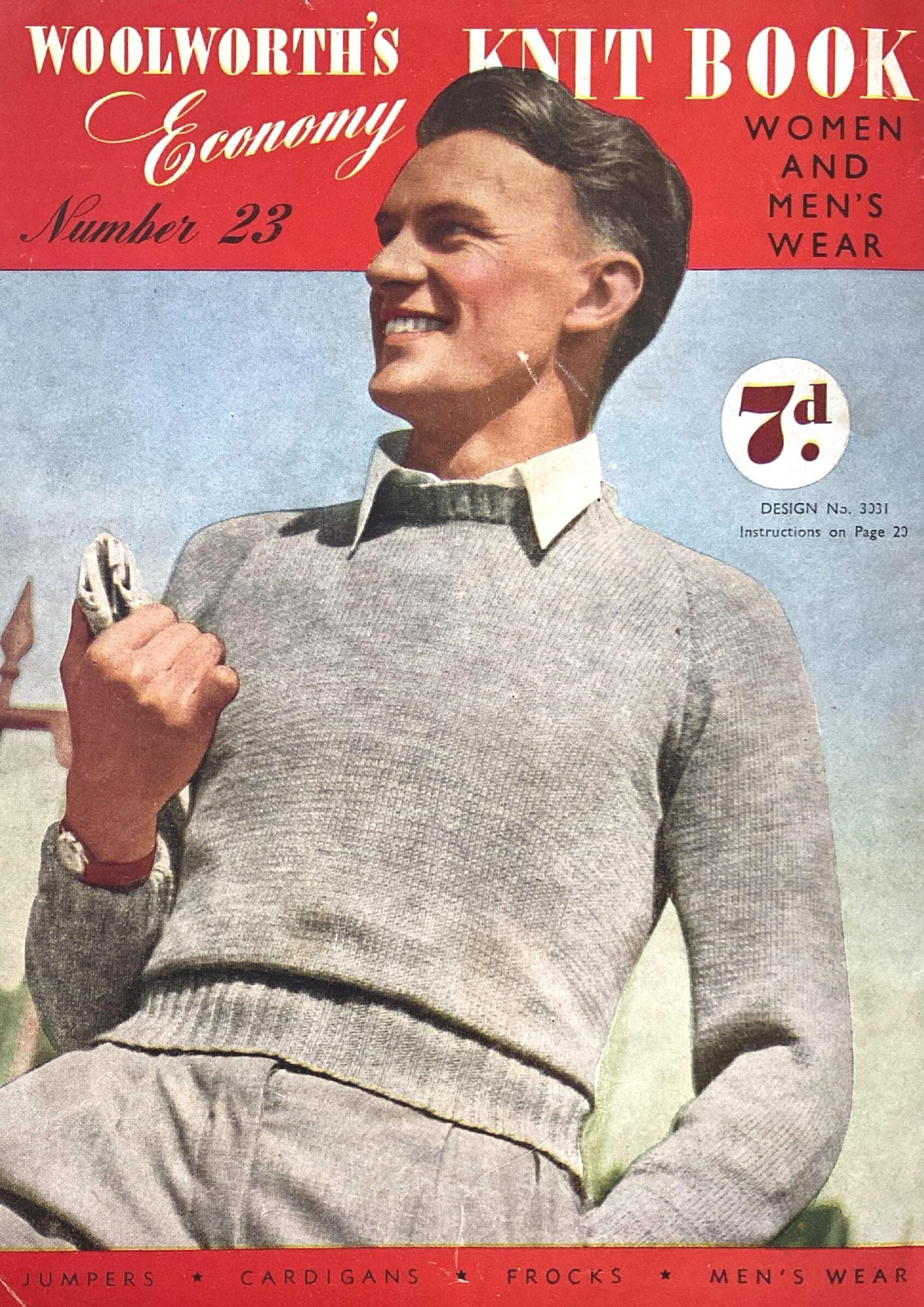 Classic Men's Sweater – vintageknittingparty